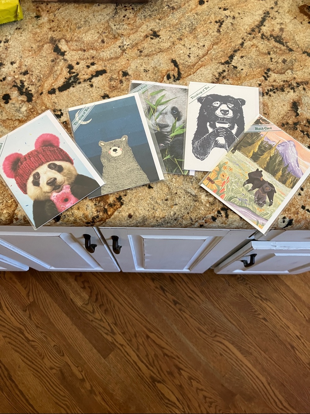 Bear lover’s set of trader joe’s greeting cards panda brown bear